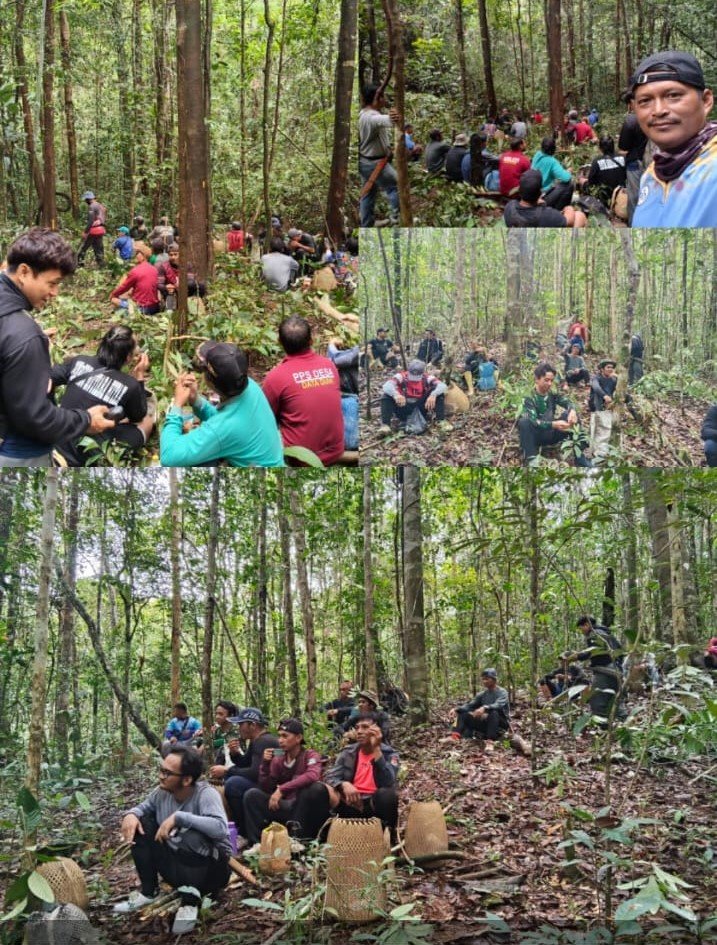 Masyarakat Desa Data Dian Laksanakan Survei Lokasi Jalan Tani